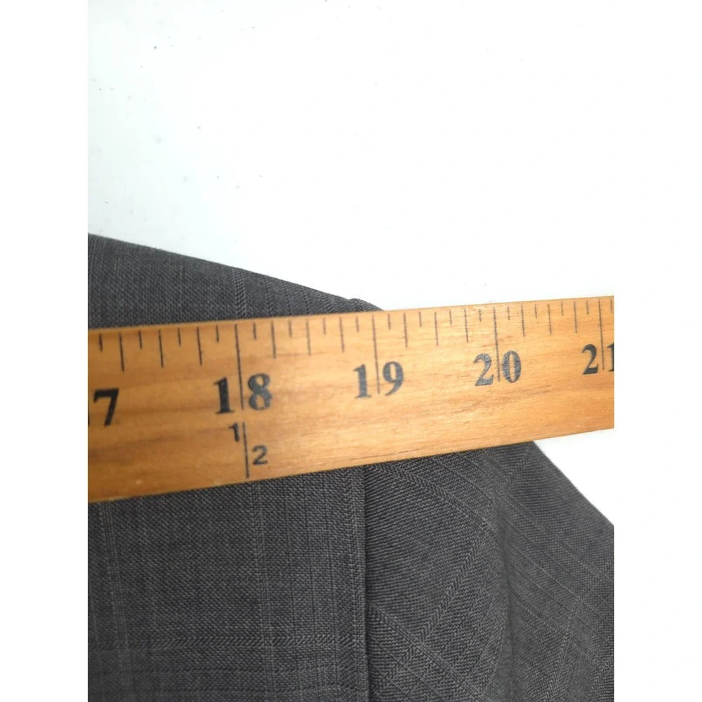 Hickey Freeman Blazer Mens 44 Gray Sports Coat Jacket 2‎ Buttons Single Vent